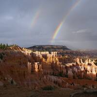 Regenboog boven Bryce Canyon