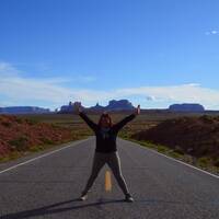 Milemarker 13, op naar Monument Valley