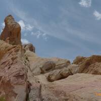 the white domes in the Valley of Fire