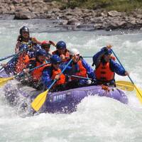 Rafting op de Sunwapta River