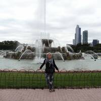 The buckingham fontein in het Millenium park-Chicago