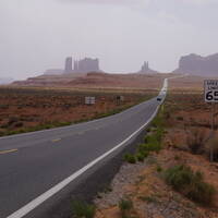 Weg naar Monument Valley 
