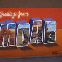 Muurschildering Moab 