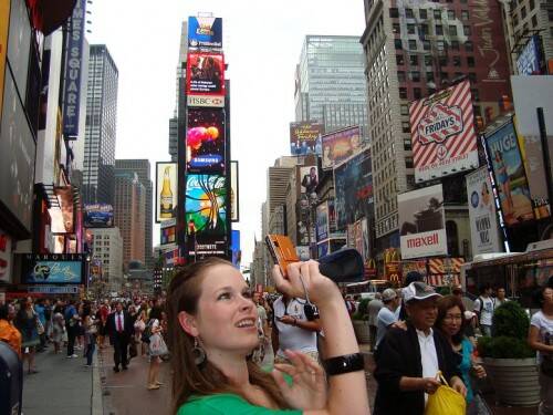 Julia op Times Square