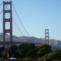 The Golden Gate Bridge in volle glorie