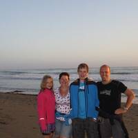 family at the pacific