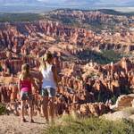 Quinty en Noa at Bryce Point.