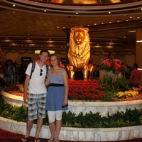 Evert en Daphne in het MGM hotel