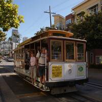 San Francisco Cable Car met Wilma en Johan