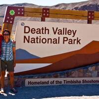 Death Valley Ingang Hwy 190 East