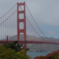 Golden Gate Bridge nog in de mist