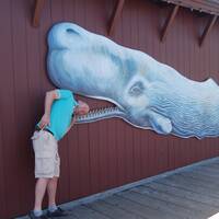 Moby Dick op de pier in Santa Barbara