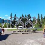 de Olympische ringen in Whistler
