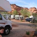 De camping in Monument Valley