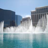 Grootste waterorgel ter wereld voor Mirage hotel.