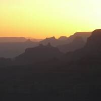 Grand Canyon bij sunset
