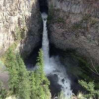 Waterval in Wells' Gray Provincial Park