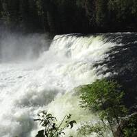 Waterval in Wells' Gray Provincial Park