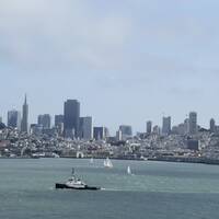 Uitzicht San Francisco vanaf Alcatraz