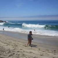 Hoge golven op Laguna Beach