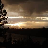 Sunset in Yellowstone N.P.