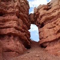 Red Arch, geocache, Red Canyon