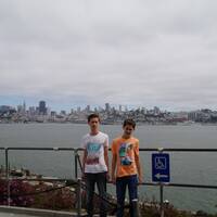 Zicht op San Francisco vanaf Alcatraz