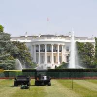 Washington; het Witte Huis, achterkant