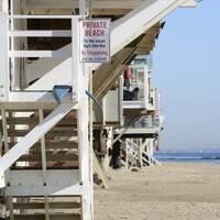Do not trespassing! Private Beach