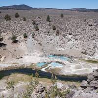 Vulkanische bron Mammoth lakes
