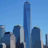 De Freedom Tower - bij Ground Zero - gezien vanaf de Hudson