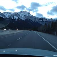 Highway 1 richting Banff