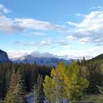 Uitzicht vanuit onze kamer (Banff)