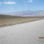 De zoutvlakte in Death Valley