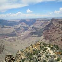 De Grand Canyon met in het midden de Colorado rivier