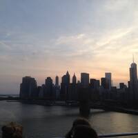 Manhattan vanaf Brooklyn bridge