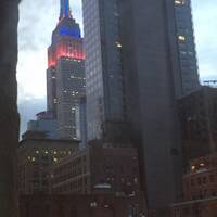 Empire State building verlicht 