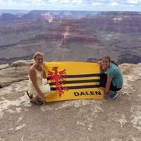 Daler vlag gepland in grand canyon