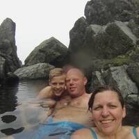 Lekker badderen in de hot springs