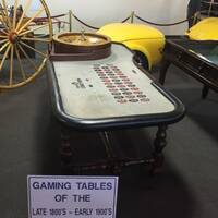 Oude roulette tafels in in Museum in Hotel riverside