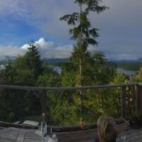 View from our balcony in Tofino