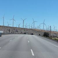 windmolens bij Palm Springs