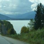 Moose Lake met dreigende lucht maar geen regen