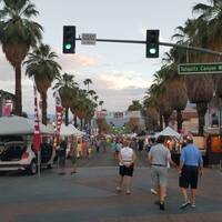 Avond markt in Palm Springs