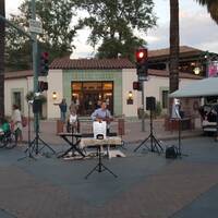 Markt in Palm Springs, muzikant