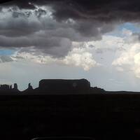 Monument Valley met slecht weer