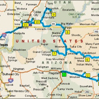 route Flagstaff - Las Vegas