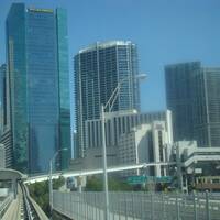 Metromover in Miami Downtown