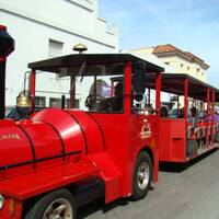 de Red train die ons heeft rondgereden door St. Augustine
