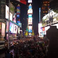 Times Square in het donker!!